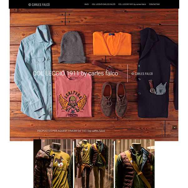 Screenshot of the Carles Falcó website